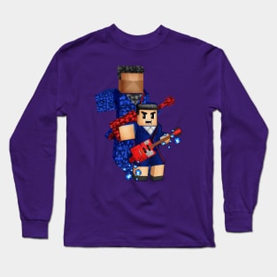 8bit boy with 12th doctor shadow Long Sleeve T-Shirt